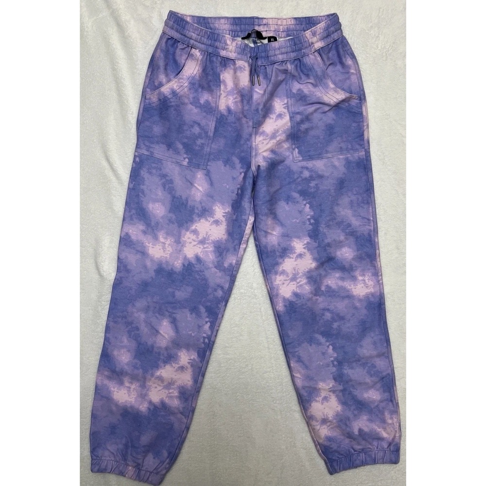 Lands End Girls‎ Sweatpants Size XL 14-16 Tie Dye Purple